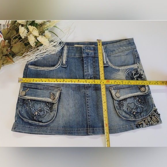 ❤️ ROSA & ROSE MINI SKIRT  LIGHT BLUE SIZE: M - Picture 6 of 12